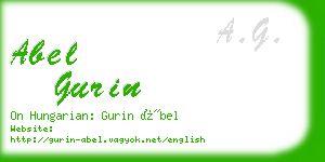 abel gurin business card